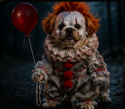 Pennywise Dog Costume - Slasher Pups