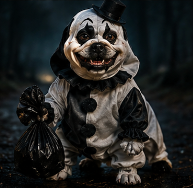 Art the Clown Dog Costume - Slasher Pups