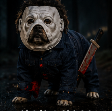Michael Myers Dog Costume - Slasher Pups